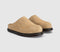 Mens Dr. Martens San Men's Mules Savannah Tan Hairy Suede
