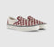 Vans Lx Classic Slip On 98 Trainers Checkerboard Poppy Ember Red