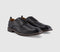 Mens OFFICE Marlborough Stitch Detail Plain Toe Derby Shoes Black