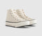 Kids Converse All Star Eva Lift Hi Youth Trainers Floral Crochet Egret Black