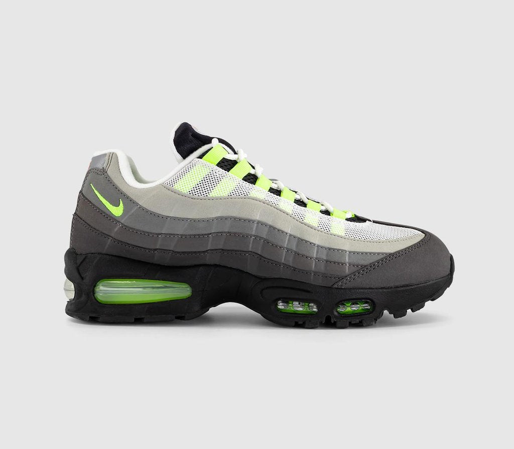 Nike Air Max 95 Trainers Black Volt White