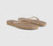 Womens Sleepers Tapered Flip Flops Sand Transparent