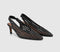Womens OFFICE Marais Basket Weave Slingback Court Heels Black