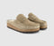 Mens BIRKENSTOCK Naples Shearling Clogs Taupe Suede