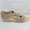 Womens Office Hallie Cross Strap Espadrilles Camel Suede Sandals - OFFCUTS SHOES by OFFICE