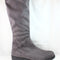 Womens Office Kung Fu Over The Knee Boots Grey