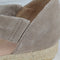 Womens Office Hallie Cross Strap Espadrilles Camel Suede Sandals - OFFCUTS SHOES by OFFICE