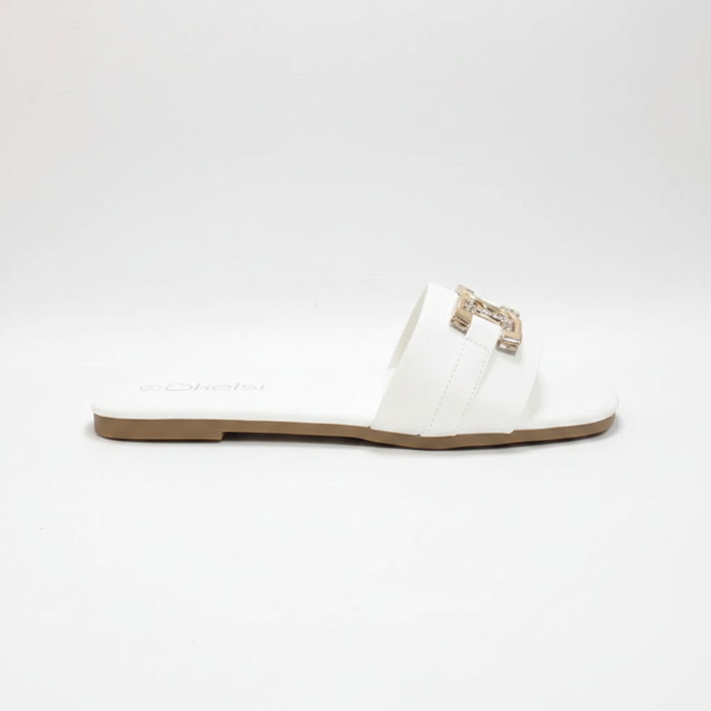 White Slider - Clean Side Profile Pointing Right