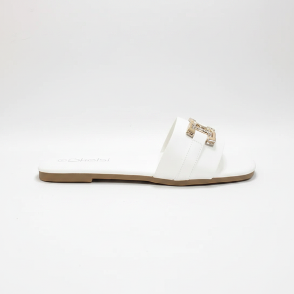White Slider - Clean Side Profile Pointing Right