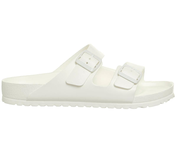 Mens Birkenstock Arizona Two Strap Sandals White Eva