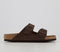 Mens Birkenstock Arizona Two Strap Desert Buck Roast