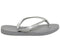 Kids Havaianas Slim Fashion Kids Pewter Silver