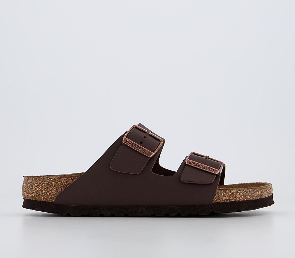 Womens Birkenstock Arizona Two Strap Dark Brown