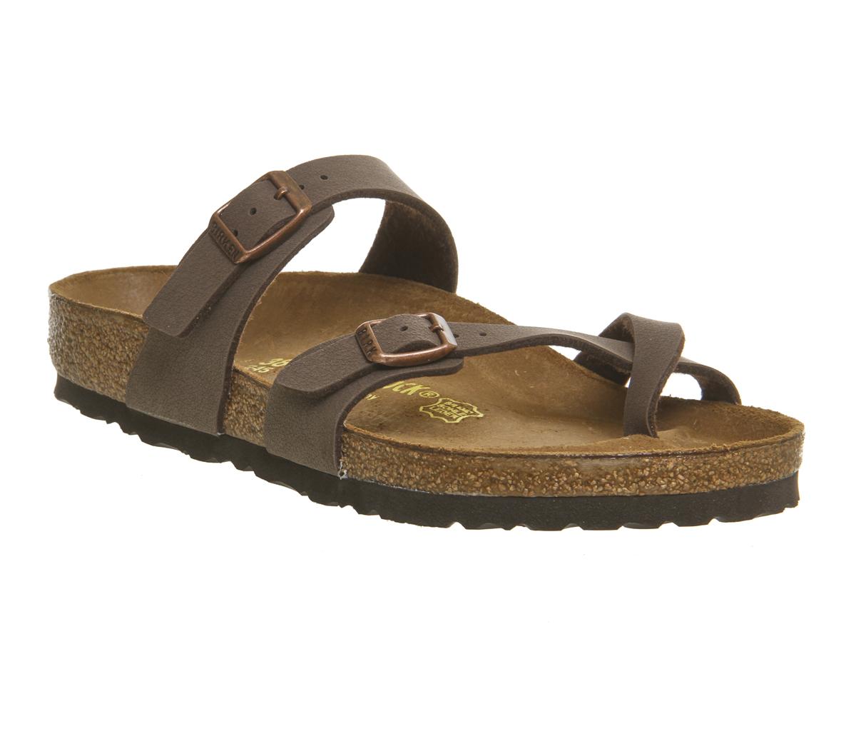 Womens Birkenstock Mayari Cross Strap Sandal Mocha