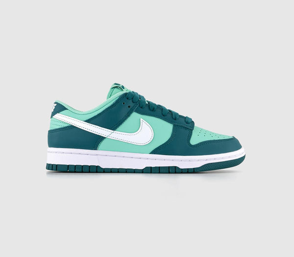 Nike Dunk Low Trainers Geode Teal White Emerald Rise