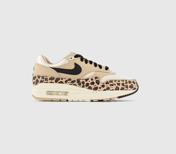 Nike Air Max 1 Trainers Sesame Cacao Wow Coconut Milk Amber Brown Velvet Brown