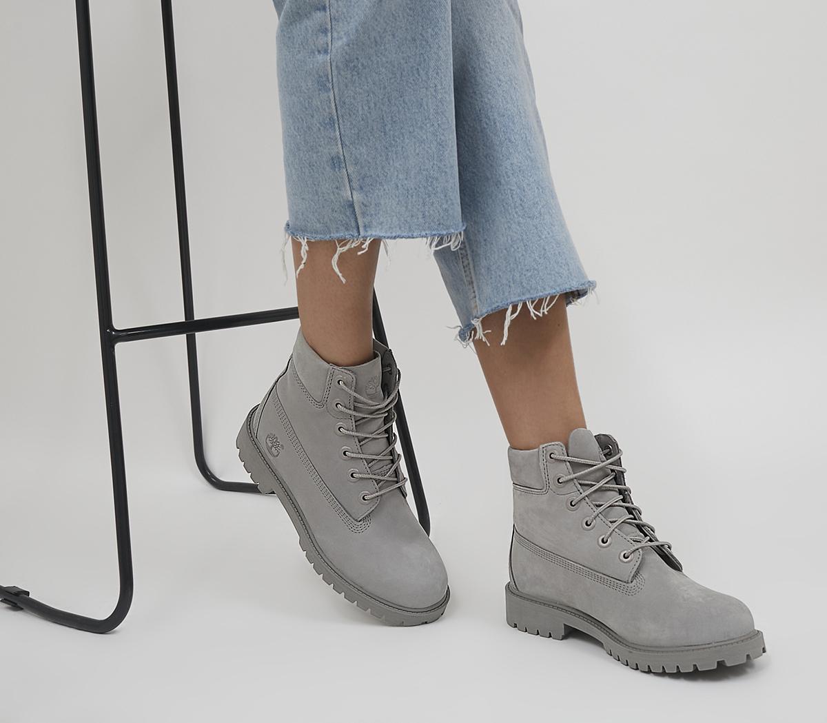 Grey on sale junior timberlands