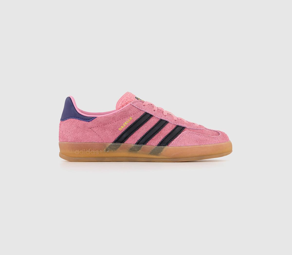 adidas Gazelle Indoor Bliss Pink Black Collegiate Purple Trainers – OFFCUTS SHOES by OFFICE