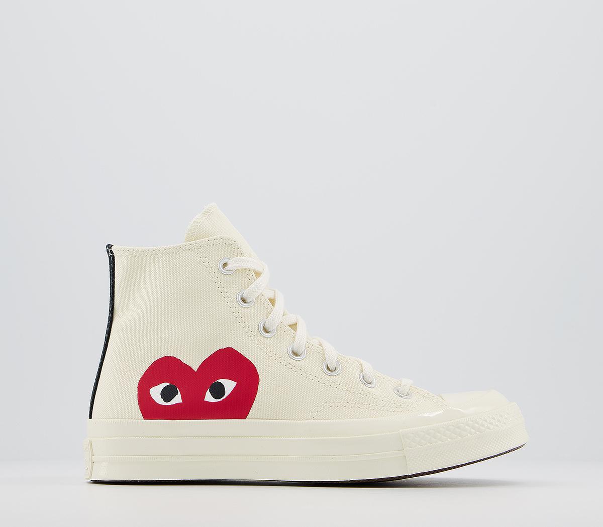 Converse Cdg White High Top Converse X CDG Chuck Taylor All Star Low Play  White Women's –