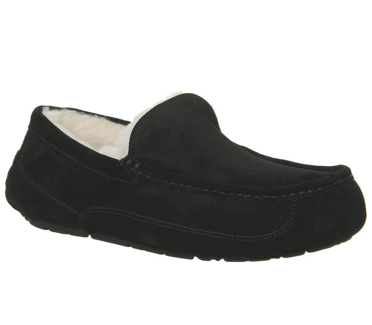 Black moccasins deals uggs