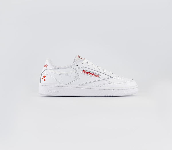 Reebok Club C 85 White Vector Red White Trainers