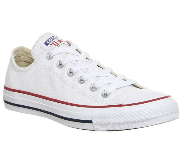 Converse Allstar Low Leather Trainers Optical White