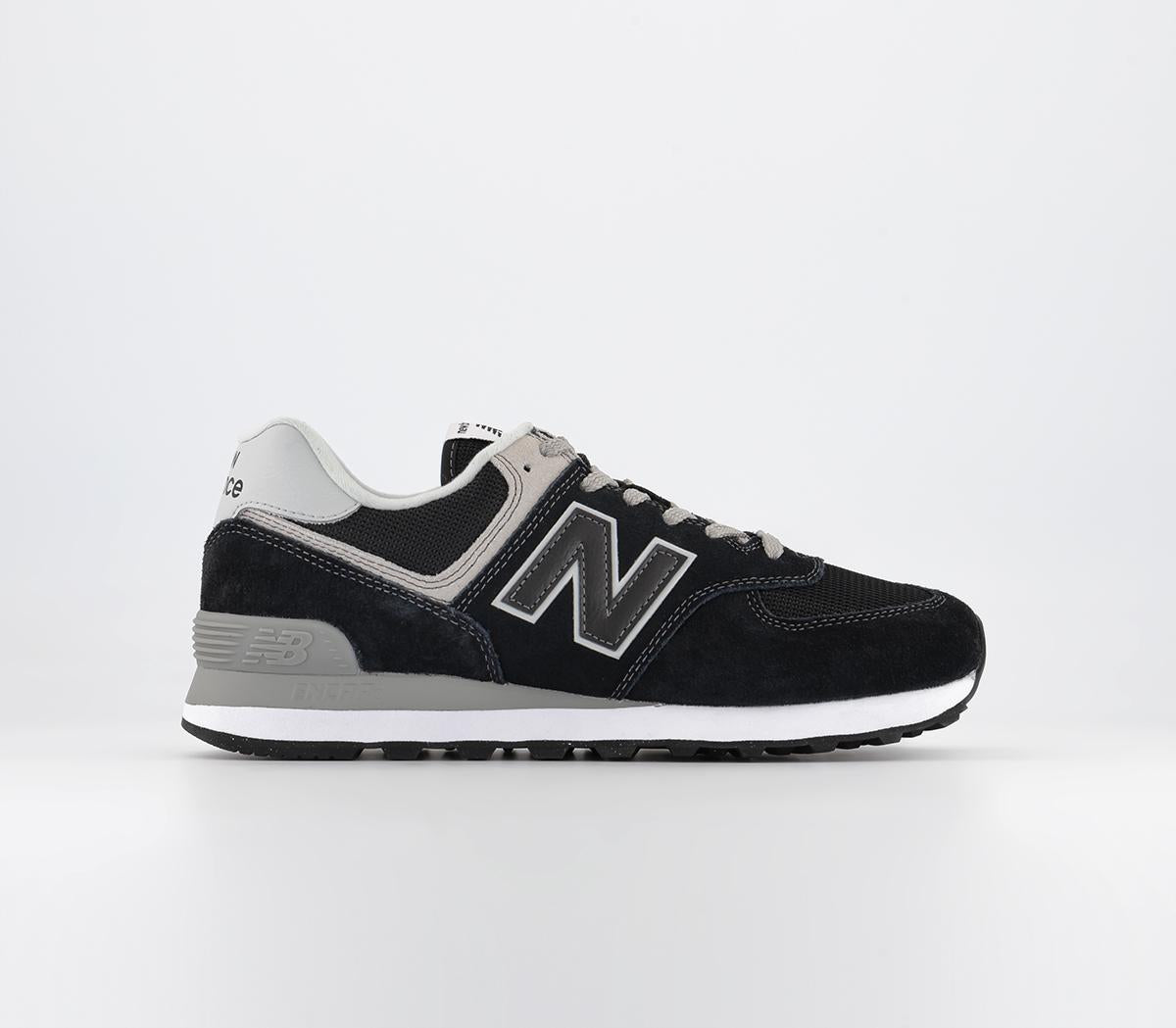 New balance 574 mens shoes store all black