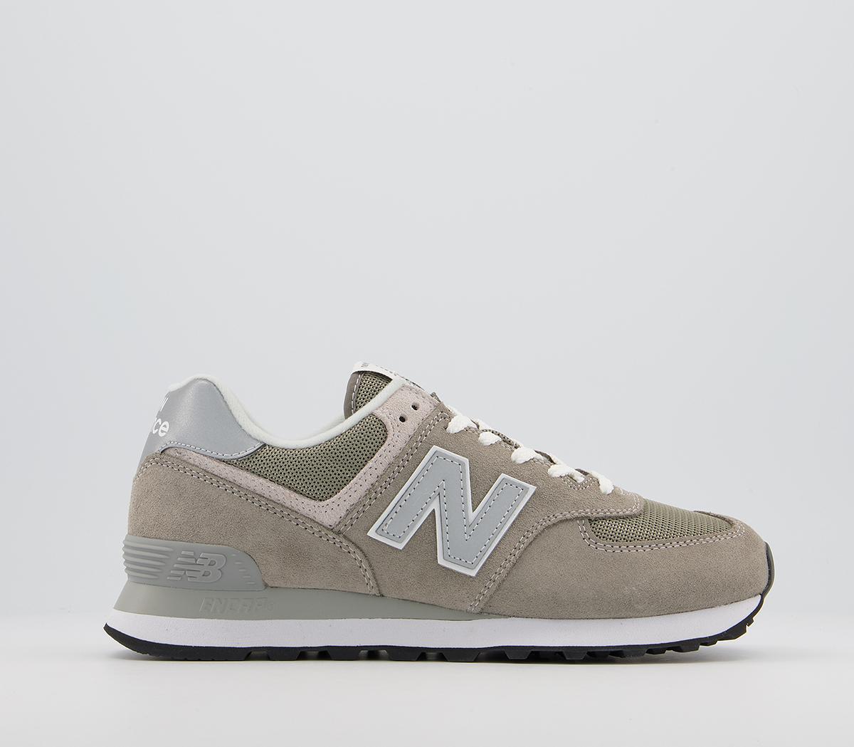 Mens New Balance 574 Grey Trainers - OFFCUTS SHOES by OFFICE
