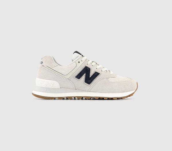 New Balance 574 Reflection Grey Navy Trainers