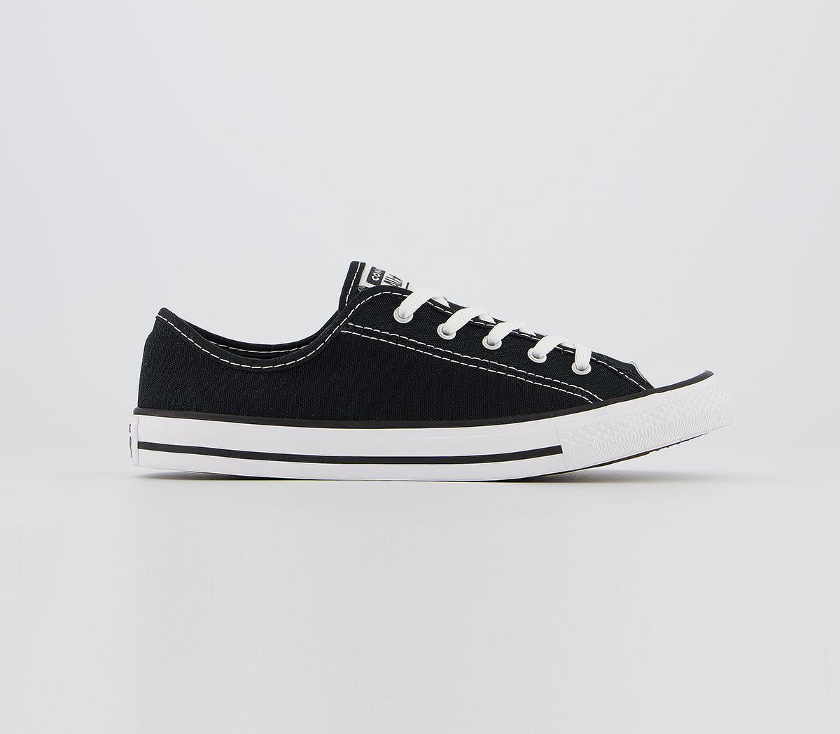 Womens Converse All Star Dainty Black White Black