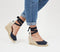 Womens Office Marmalade Part Espadrille Navy Canvas