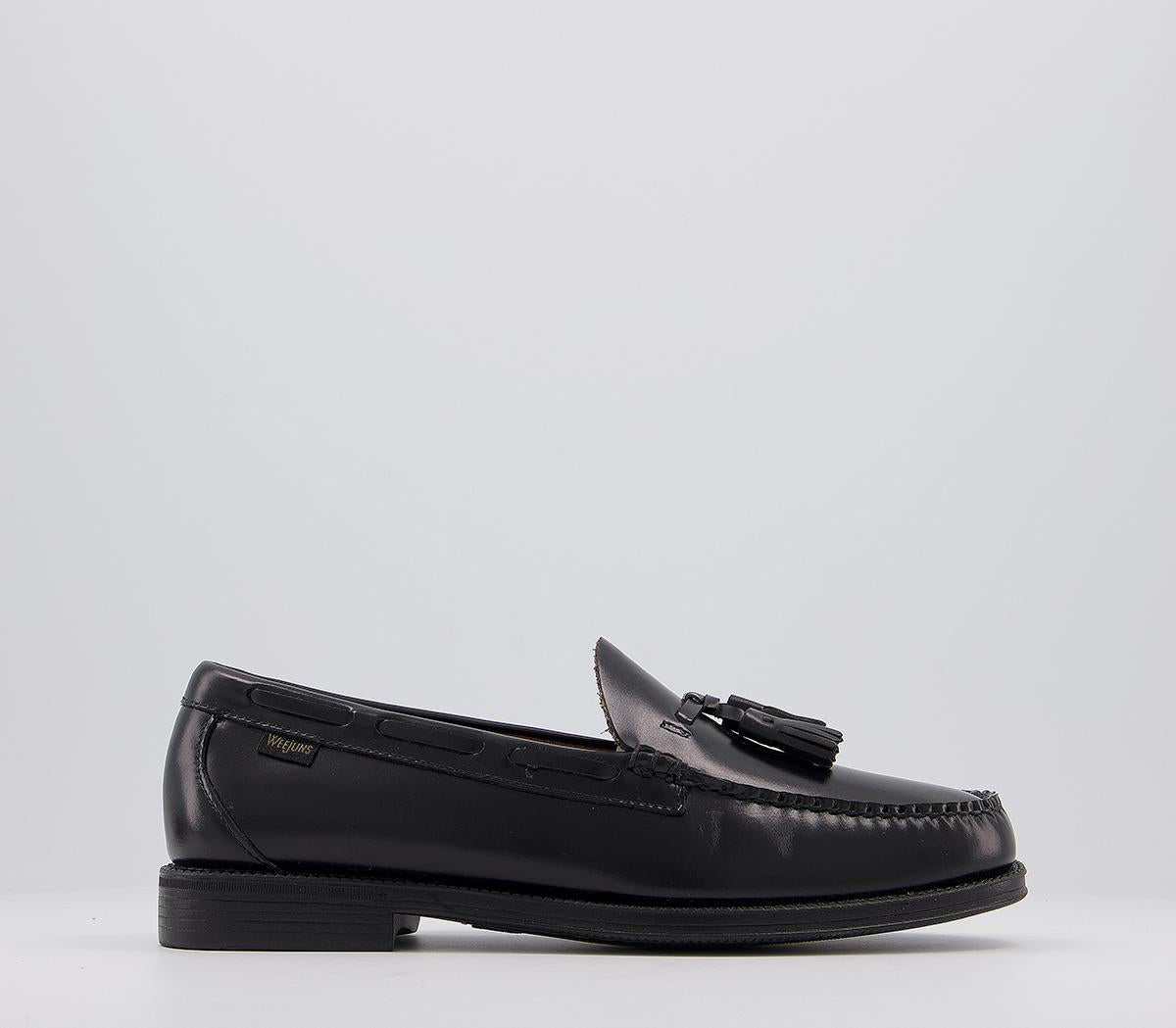 Mens G.H Bass & Co Easy Weejun Tassel Loafers Black