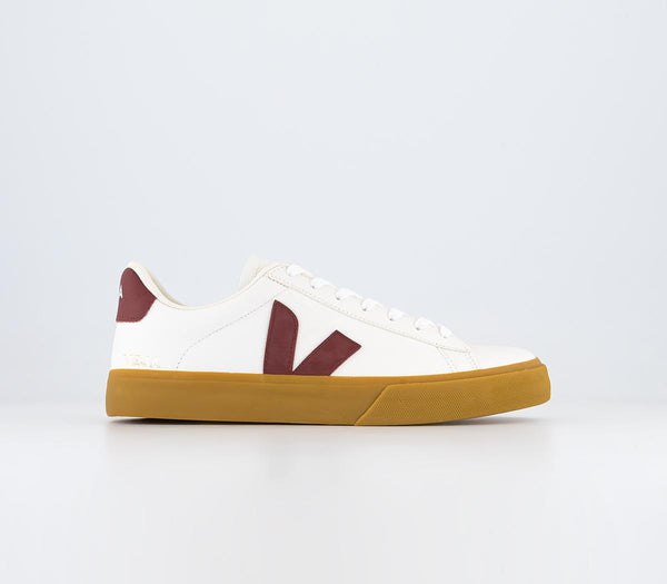 Veja Campo Extra White Marsala Natural Trainers