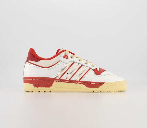 adidas Rivalry Low White Cream Red Trainers
