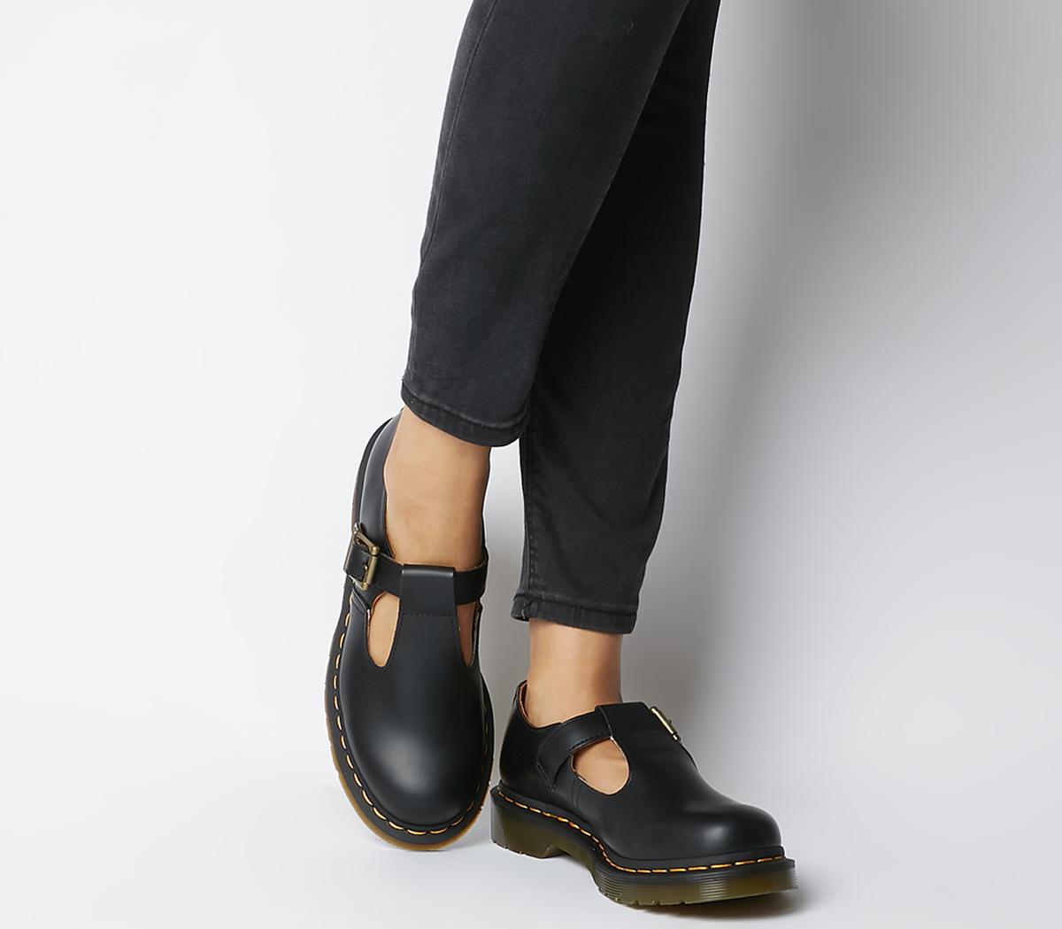 Womens Dr.Martens Polley T Bar Black