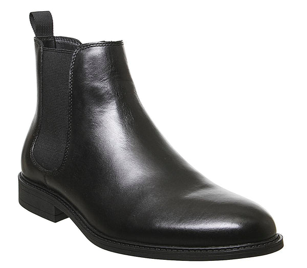 Mens Office Bruno Chelsea Boot Black Leather