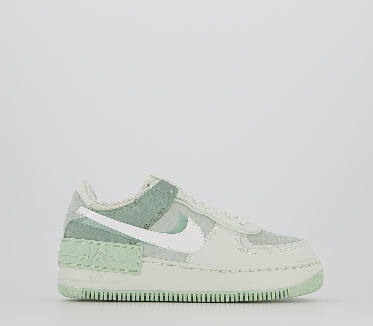 Nike Air Force 1 Shadow Spruce Aura White Pistachio Frost Trainers OFFCUTS SHOES by OFFICE