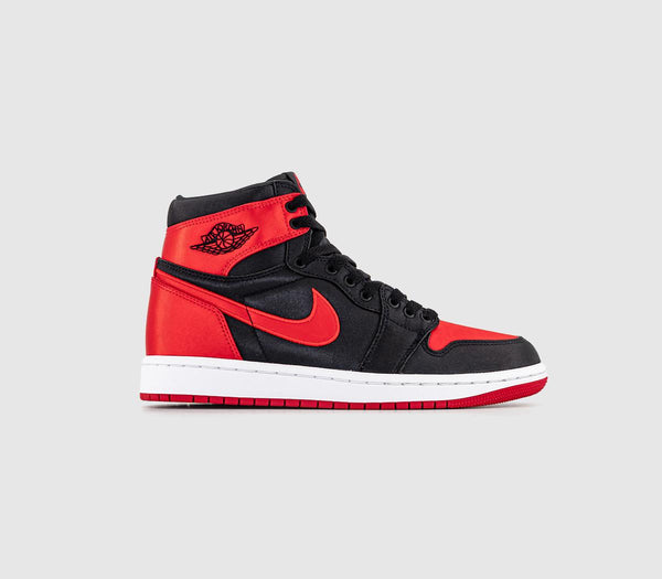 Womens Nike Air Jordan 1 High Black University Red White