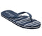 Womens Office Stripe Flip Flop White Navy Stripe