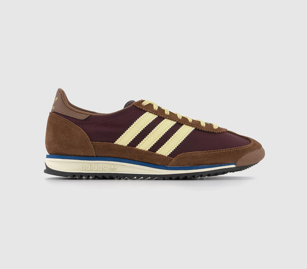 adidas SL 72 Trainers Maroon Almost Yellow Preloved Brown