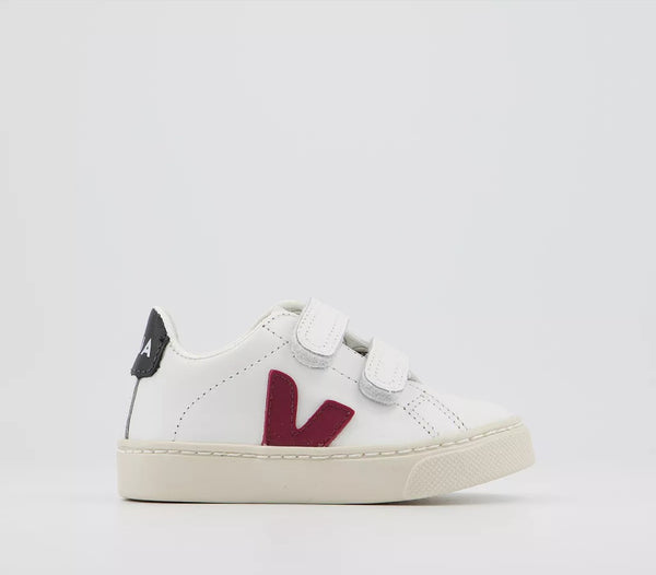 Kids Veja Esplar Infant White Marsala Black