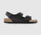 Mens BIRKENSTOCK Milano Sandals Black Leather - OFFCUTS SHOES by OFFICE