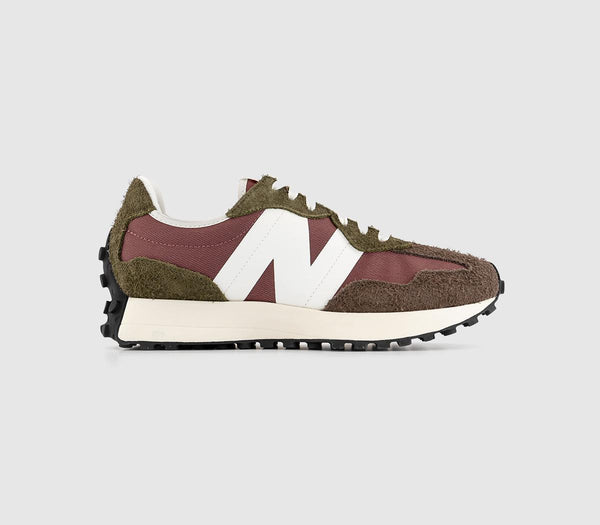 New Balance 327 Trainers Washed Burgundy Brown