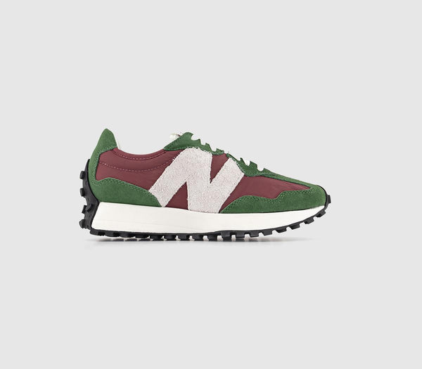 New Balance 327 Nori Green Purple Trainers