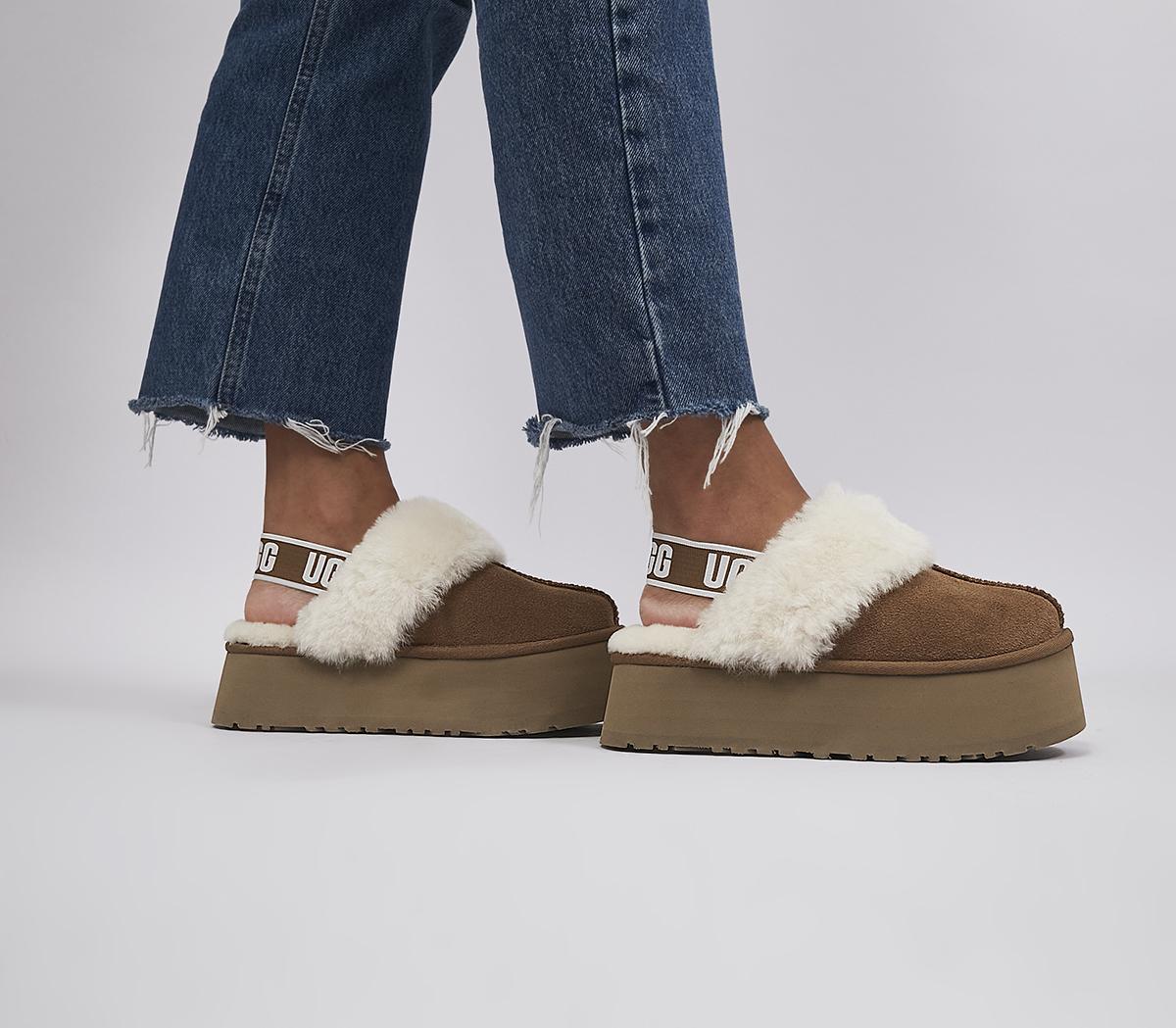 Womens UGG Funkette Slipper Chestnut