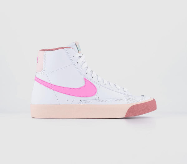 Kids Nike Blazer Mid '77 Gs Trainers White Pink Spell Guava Ice Jade Ice