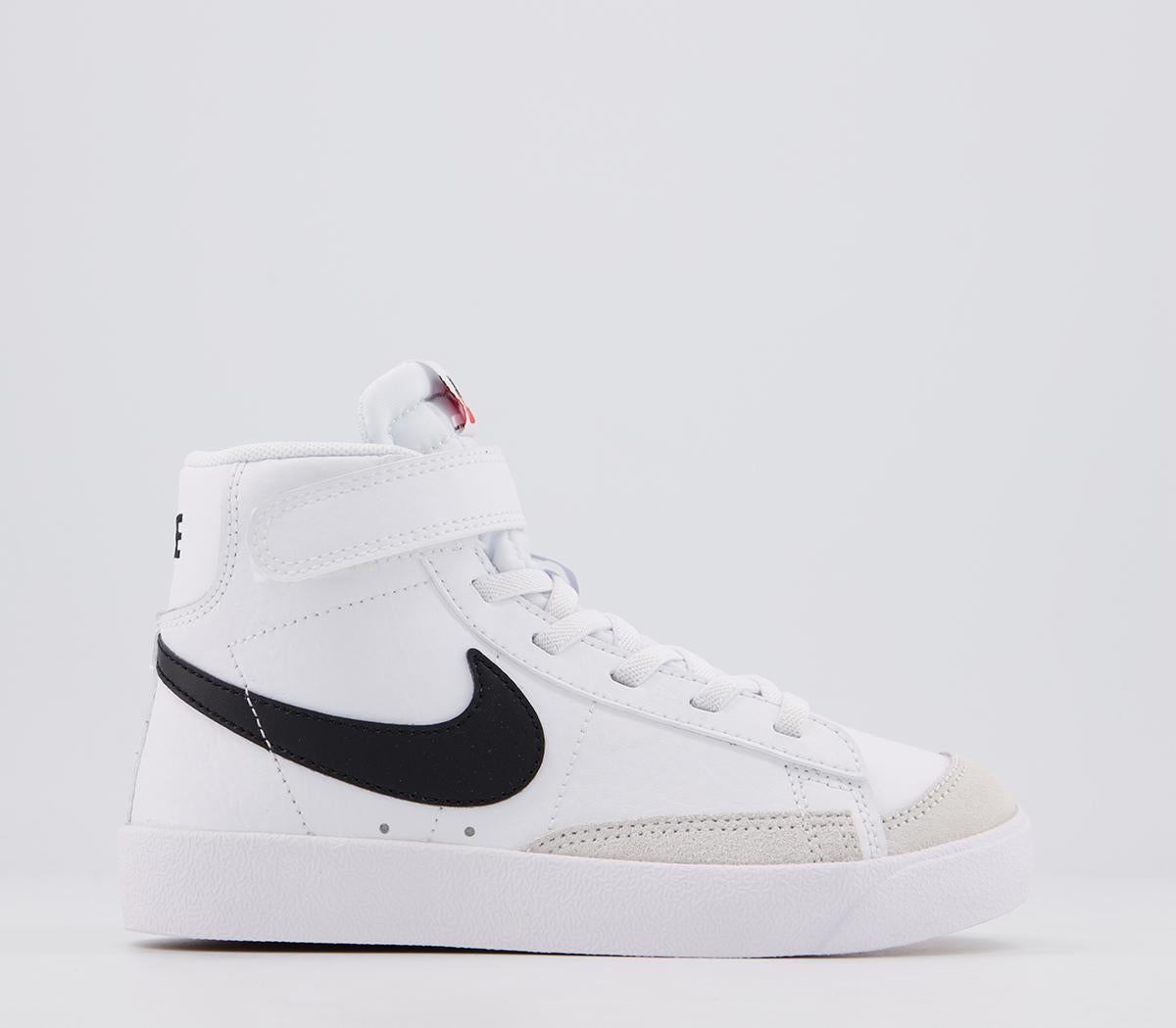 Kids Nike Blazer Mid '77 Ps White Black Total Orange