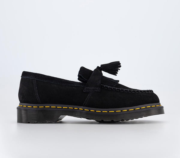 Mens Dr. Martens Adrian Loafers Black Eh Suede Mb Ys
