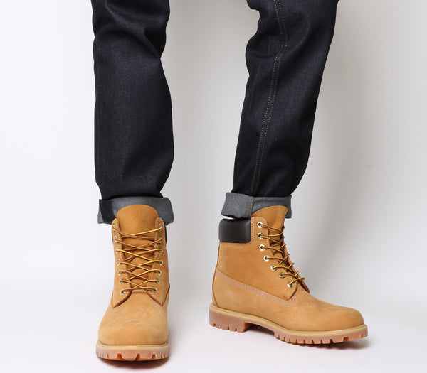 Mens Timberland 6 In Buck Boots Wheat Nubuck - OFFCUTS SHOES by OFFICE