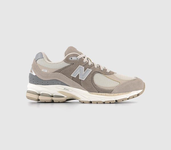 New Balance 2002R Driftwood Cream Grey OffWhite Trainers
